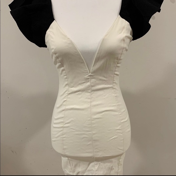 Nasty Gal Black and White Cocktail Dress - Picture 2 of 6